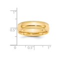 thumbnail image 3 of Mens 14K Yellow Gold 6mm Milgrain Comfort Fit Wedding Band Ring, 3 of 4
