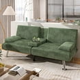 thumbnail image 2 of Homall Canapé-Lit Futon, Canapé Futon Ajustable, Canapé-Lit Moderne pour Salon, Bureau d'Affaires, Fauteuil Inclinable avec Porte-Gobelets, 2 of 7