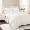 thumbnail image 4 of Lush Decor Lake Blue Reyna Comforter Ruffled 3 Piece Set with Pillow Sham Full Queen Size Bedding, 4 of 4