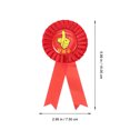 thumbnail image 2 of OULII 10 Pcs Broches de Récompense en Fer-Blanc Rouge pour Étudiants Compétition Scolaire, 2 of 7