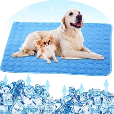 Tapis Rafraîchissant pour Chien en Soie Glacée, Coussin Rafraîchissant pour Animal de Compagnie pour Temps Estival Chaud, Coussin Rafraîchissant pour Animal de Compagnie Idéal pour la Maison et les Voyages