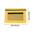 thumbnail image 3 of Binder Pencil Pouch Pencil Pouch for 3 Ring Binder Zipper Pencil Pouch 3 Ring Pencil Pouch Pencil Bags with Zipper Pencil Bag Three Holes Cloth Pencil Case Double Layer Mesh Large Capacity Pencil Bag, 3 of 7