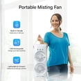 thumbnail image 3 of Bell + Howell Aqua Breeze Oscillating Rechargeable Misting Fan with Dual 180° Rotating Fans, 3 of 8
