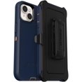 thumbnail image 1 of OtterBox iPhone 14 & iPhone 13 Only - Defender Series Case - Blue Suede Shoes - Rugged & Durable - with Port Protection - Includes Holster Clip Kickstand - Non-Retail Packaging, 1 of 8