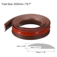 thumbnail image 2 of Unique Bargains Floor Transition Strip 6.6Ft 2 Meter Self Adhesive for Height 3mm Dark Brown, 2 of 6