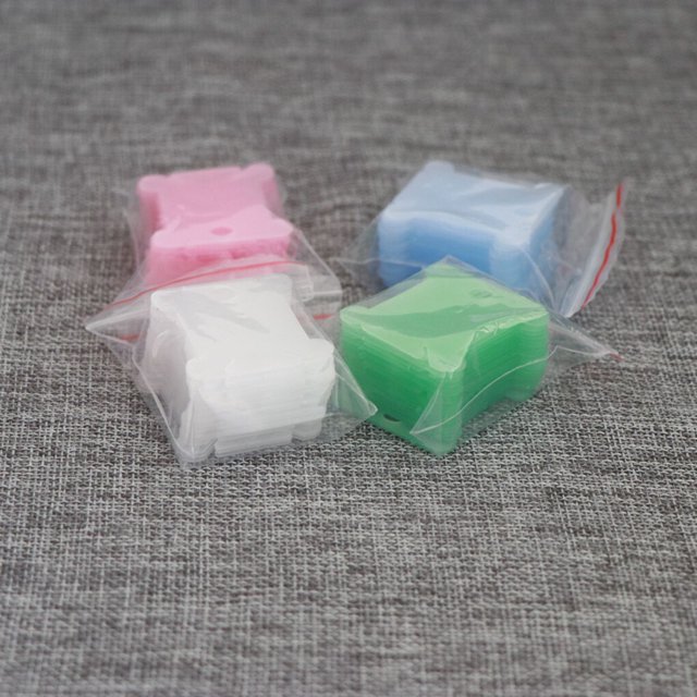 Embroidery Thread Winding Card Organizer Cross-stitch Line ;embroidery thread bobbin card Thread Bobbin Plastic Card, Pink, 100pcs