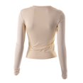 thumbnail image 5 of T-Shirts pour Femmes à Manches Longues Chemises à Manches Longues pour Femmes Tendance Très Grande Femmes Col Rond Crop Top Femmes Chemise à Manches Longues Col Roulé T-Shirts pour Femmes T-Shirt Basique Uni Spandex, 5 of 5