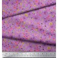thumbnail image 2 of Soimoi Poly Georgette Fabric Leaves,Butterfly & Flower Floral Decor Fabric Printed Yard 42 Inch Wide, 2 of 3