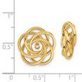 thumbnail image 2 of 14k Polished Love Knot Earring Jackets T584J, 2 of 2