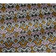 thumbnail image 5 of oneOone Viscose Jersey Fabric Diamond & Swirl Ikat Print Fabric BTY 60 Inch Wide, 5 of 5