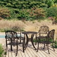 thumbnail image 1 of vidaXL 5 Piece Bistro Set Cast Aluminium Bronze, 1 of 12