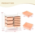 thumbnail image 3 of Costway Chariot Organisateur Roulant à 9 Tiroirs Rangement Utilitaire Outils Papier pour Scrapbooking Multi-Usage Rose Pâle, 3 of 10