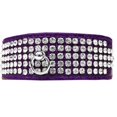 thumbnail image 1 of Mirage Pet 82-24-PRC26 5 Row Rhinestone Designer Croc Dog Collar, Purple - Size 26, 1 of 1