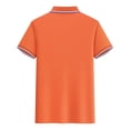 thumbnail image 5 of Styesk T Shirts for Man Solid-Color Casual Button Short Sleeve Turndown Collar Blouse Shirt, 5 of 5