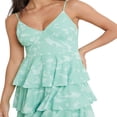 thumbnail image 2 of Women Bodycon Dress Ruffles Sleeveless Cami Split Dresses Summer Casual Beach Party, 2 of 5