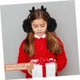 thumbnail image 2 of Wekity 1 Set Plush Backpack Earmuffs Tiara Carrier Backpack Wallets for Japanese Dinnerware Versatile Backpack Chic Leisure Backpack Multipurpose Backpack Ear Warmer Cute Student-0621, 2 of 5