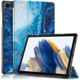 thumbnail image 1 of KOMI Slim case pour Galaxy Tab A9+ A9 Plus (Modèle 2023: Sm-X210/x215/x216) Étui Intelligent en Cuir à Rabat 3 Volets Fonction Support étui Arrière Rigide en PC, 1 of 5
