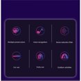 thumbnail image 4 of relayinert Home Living Room Desktop RGB Rechargeable Light Gaming Voice Activated Sound Control Wireless Lamp Ambient Lighting 32 Beads Black 1Set, 4 of 6