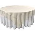 thumbnail image 3 of LA Linen TCpop90x90-IvoryP25 Nappe Carrée en Popeline de Polyester Ivoire - 90 x 90 Po., 3 of 4