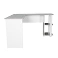 thumbnail image 4 of Pemberly Row Modern Engineered Wood L-Shaped Computer Desk with Shelves in Gray, 4 of 12
