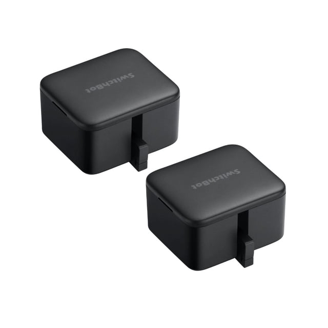 SwitchBot Bot / Bouton Poussoir de Commutateur Intelligent - Sans Câblage, Ajoutez SwitchBot Hub Mini pour le Rendre Compatible avec Alexa, Google Home, IFTTT, Noir - Ensemble de 2