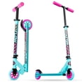 thumbnail image 1 of Folding Kick Scooter for Kids Ages 5–10 – Carve 100 – Lightweight Steel Frame, Adjustable Handlebar, Smooth 100 mm Wheels – Teal – Madd Gear, 1 of 11