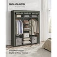 thumbnail image 2 of SONGMICS Portable Clothes Closet, Non-Woven Fabric Wardrobe, Storage Organizer, 2 of 6
