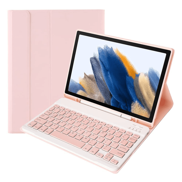 Portable Detachable Tablet Protective Case with BT Keyboard Pen Slot Compatible with Samsung Tab S6
