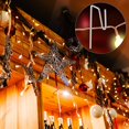 thumbnail image 4 of ORUYROP 60 Metal Gutter Hooks for Outdoor Christmas Lights, Weatherproof Christmas Light Clips Gutter Clips Holiday Light Clips Gutter Guard Light Clips for Christmas Decoration Outside Strin, 4 of 7