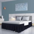 thumbnail image 2 of Unique Bargains Polyester Bed Skirt Durable 16 Inch Drop Easy Fit Wrinkle, Elastic Dust Ruffles Bedskirts, 2 of 8