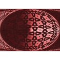thumbnail image 1 of Ahgly Tapis Rectangulaire Lavable en Machine Intérieur Transitionnel Rouge Cerise, 2 Pieds x 4 Pieds, 1 of 7