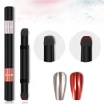 thumbnail image 2 of WIFKLSIIPG Double Headed Nail Powder for Nails Air Cushion Nail Powder Pen Nails Powder with Mirror Effect Manicure Cushion Magic Pen Gold and Silver Colored Sponge, 2 of 8