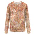 thumbnail image 5 of DPTALR Women's Print Round-Neck Pullover Tops Long Sleeve Comfortable Blouse Sweatshirt, 5 of 5