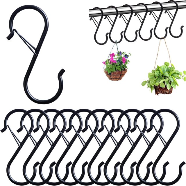 EcoNesxp Hook Heavy Duty Large Black Metal Hook