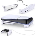 thumbnail image 1 of Horizontal Stand for PS5 Slim Console with 4-Port USB Hub, Base Stand Accessories for PlayStation 5 Slim Disc & Digital Edition, 1 of 6