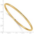 thumbnail image 2 of 14K Yellow Gold 3mm Diamond Cut Tube Slip-on Bangle, 2 of 2