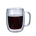 thumbnail image 1 of Gonnely Tasses à café en Verre à Double paroi, Tasses à Expresso, Tasses à café isolées avec poignée, Tasse en Verre, Tasse à café Transparente, Tasses à thé, Tasse à Cappuccino, Tasse à Latte(450ml), 1 of 1