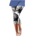 thumbnail image 1 of Pantalon Cargo pour Femmes à Coupe Décontractée par Generic TG, Capris Décontractés Noirs Unis, à Cordon, Raccourcis, Légers, 1 Unité, 1 of 5