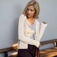 thumbnail image 2 of Robes Cardigan Formelles pour Femmes Cardigan Épais Cardigan Grande Taille Cardigan Court Chandails d'Été pour Femmes Ouvert Chandails Légers pour Femmes Ouvert Cardigan à Boutons-Pression en Titane Chandails pour, 2 of 4