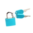 thumbnail image 2 of ZTTD 4 Pcs Suitcase Locks with Keys Blue Mini Keyed Padlock Metal Padlock Luggage Padlocks Plastic-Covered Copper Keyed Padlock for Suitcase, Backpack, Boxes, Laptop Bag, 2 of 3