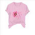 thumbnail image 2 of Blouses pour Femmes, Mode Féminine Imprimé Manches Courtes Blouse Drôle Col Rond T-Shirt Tops, 2 of 4