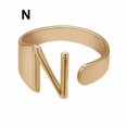 thumbnail image 1 of SNNROO Fashion Adjustable Initial Alphabet Letter A-Z Ring Finger Rings Women Jewellery-Silver C, 1 of 9