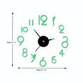 thumbnail image 2 of TIMIFIS Wall Clock Wall Sticker Diy Luminous Stereo Digital Wall Clock Wall Sticker Clock Living Room Decoration Clock Digital Clock, 2 of 2