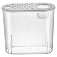 thumbnail image 4 of koolsoo Contenant de Bureau pour Aquarium Pot de Rangement Léger Mini Réservoir de Terrarium pour la Maison Terrapin Lézards Betta Couvercle Blanc, 4 of 9