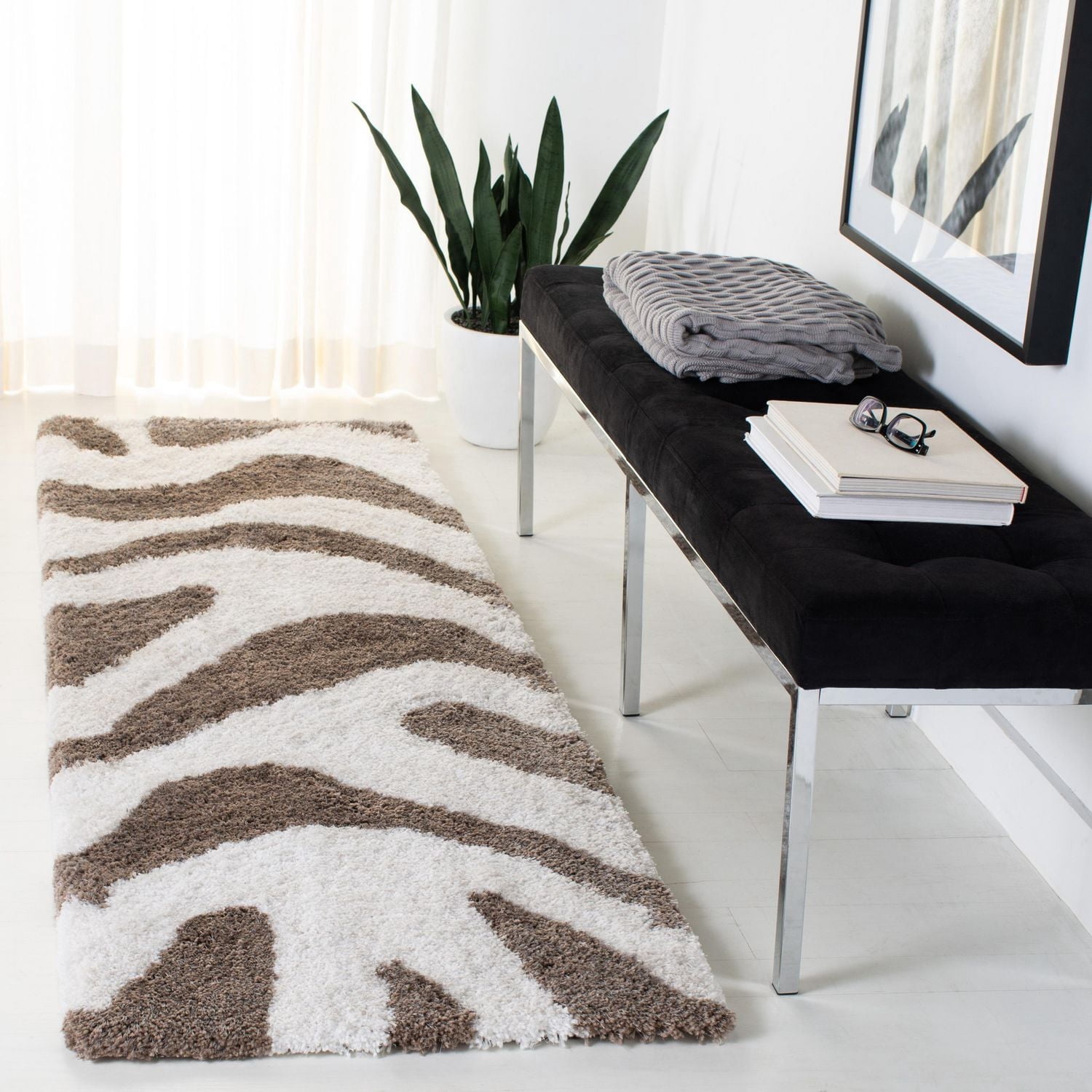 Safavieh Barcelona Calanthia Abstract Shag Area Rug