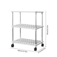 thumbnail image 2 of Bwiyojiz Storage & Organization Large Floor Shelving Unit Mobile Cart Adjustable Tier Shelves Kitchen and Bathroom Organizer Snack Rack, Gifts for Self, 2 of 6