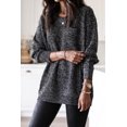 thumbnail image 1 of FOLUNSI Sparkling Black Glitter Sweater - Elegant, Versatile Fit, 1 of 8