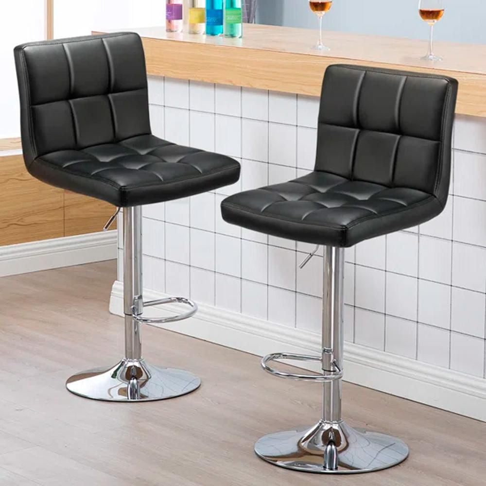 Tabouret réglable en cuir de la collection Heavenly LOT DE 3