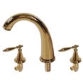 thumbnail image 1 of Double Handle Split Faucet G1/2 Sink Faucet Hot Cold Water Faucet Three Hole Basin Faucet European Style Basin Mixer Tap Copper  For Bathroom Kitchen, 1 of 1