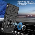 thumbnail image 3 of KOMI Pixel 7 Case, Google Pixel 7 Case with HD Screen Protector, Shockproof Google Pixel 7 Phone Case with 360° Magnetic Ring Holder Kickstand Phone Case for Google Pixel 7 Black, 3 of 5